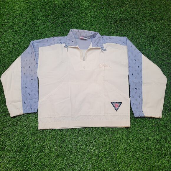 VTG 90s Winning Ways Vail Ski Anorak Jacket Mens L Cropped Boxy Fit - Picture 1 of 9